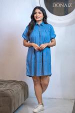 Tireless Smocked Denim Dress